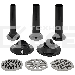 Мясорубка электрическая Krona Wolf Metall серый, 1800 Вт, 2.8 кг/мин, реверс, металлический лоток, насадки - 5, фото9