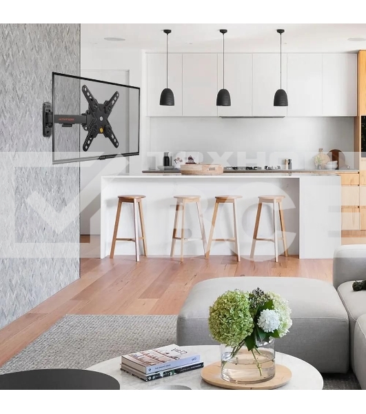 Кронштейн Arm media MARS-7 черный, 15 шт/уп. Кр. стал. настенный для TV 20'-43', max 25 кг, 5 ст св., нак. +5°-15°, пов. ±60° от ст. 66-198 мм. max VESA 200x200 мм.