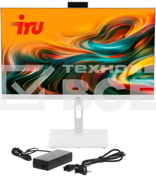 Моноблок IRU 23ID 23.8' Full HD i5 12400 (2.5) 32Gb SSD 512Gb UHDG 730 CR без ОС GbitEth WiFi BT 120W Cam белый 1920x1080