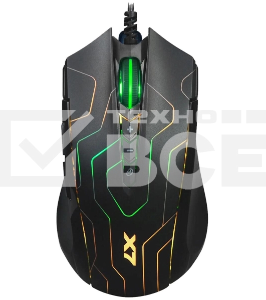 Мышь проводная A4Tech X89 Maze черный, 2400 dpi, USB, кнопки - 8