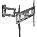 Кронштейн для телевизора Hama R1 118157 черный, 37'-75' макс. 30 кг, настенный, поворотно-выдвижной и наклонный, фото 1