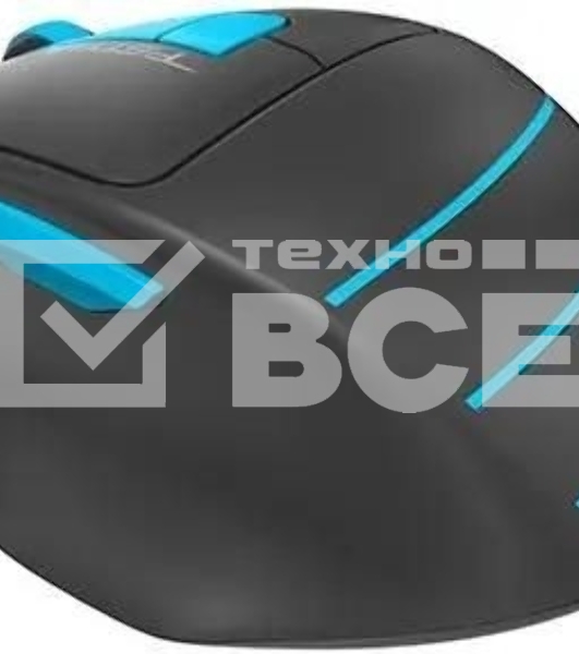Мышь беспроводная A4Tech Fstyler FG30 серый/синий, 2000 dpi, радиоканал, USB, кнопки - 5