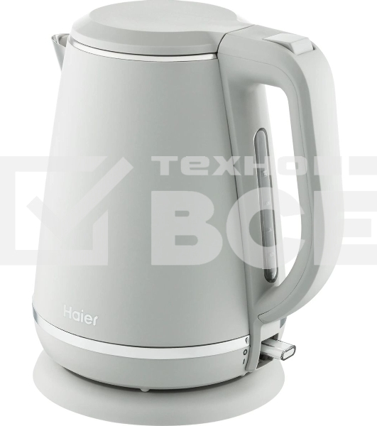 Чайник электрический Haier HK-502 1.5л. 3000Вт серый корпус: нерж.сталь/пластик (TD0029960RU)