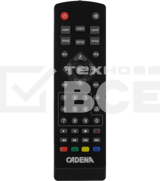 Приставка для цифрового ТВ Cadena CDT-2291SB черный, DVB-T2, DVB-T, HDMI, USB 2.0