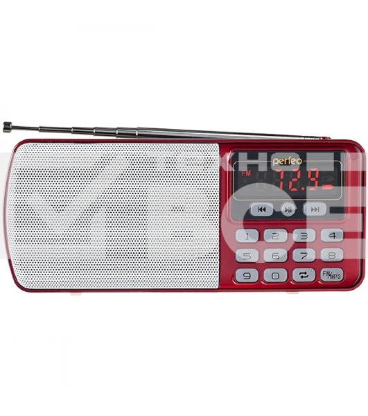 Радиоприемник цифровой Perfeo ЕГЕРЬ FM+ 70-108МГц/ MP3/ питание USB или BL5C/ красный(i120-RED)	