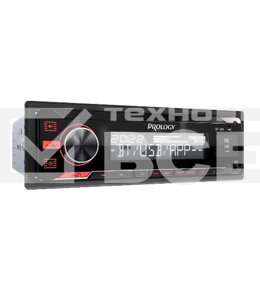 Автомагнитола Prology GT-200, 1 DIN, Bluetooth, USB Type-A, AUX, пульт ДУ