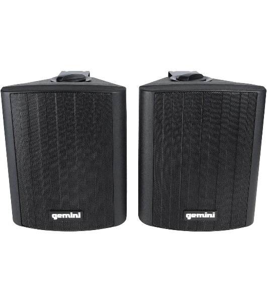 Акустическая система Gemini GHSI-W525BT-PR-BLK Активная + пассивная АС, 5.25' НЧ + 0.75' ВЧ, мощность RMS/Peak 60/150 Вт, АЧХ 45-20000 Гц, динамики: 5' НЧ, 1' ВЧ, IP44, BT, 3,5 мм AUX вход, 3,5 мм AUX выход, настенные крепления, пульт ДУ, цвет черный