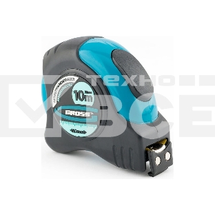 Рулетка Gross 31115 ''schlagfest'' 10м x 25мм магн. обрез зацеп двухст. шкала автоматич. фиксация