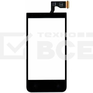 Сенсорное стекло (тачскрин) для HTC Desire 300, черное