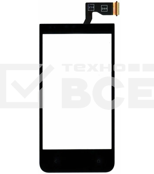 Сенсорное стекло (тачскрин) для HTC Desire 300, черное