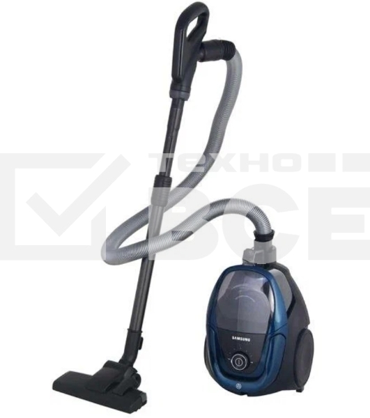Пылесос Samsung VC18M3120VB синий, 380/1800 Вт, уборка сухая, пылесборник контейнер 2 л