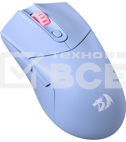 Мышь беспроводная REDRAGON St4r Pro голубой, 26000 dpi, радиоканал, Bluetooth, USB, кнопки - 6