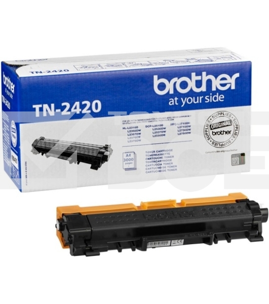 Картридж лазерный Brother TN-2420 черный (3000 стр.) для DCP-L2510/HL-L2350DW/MFC-L2710DW/DCP-L2530DW/HL-L2370DN/MFC-L2730DW/DCP-L2550DN/HL-L2375DW/MFC-L2750DW/HL-L2310D/MFC-2710DW