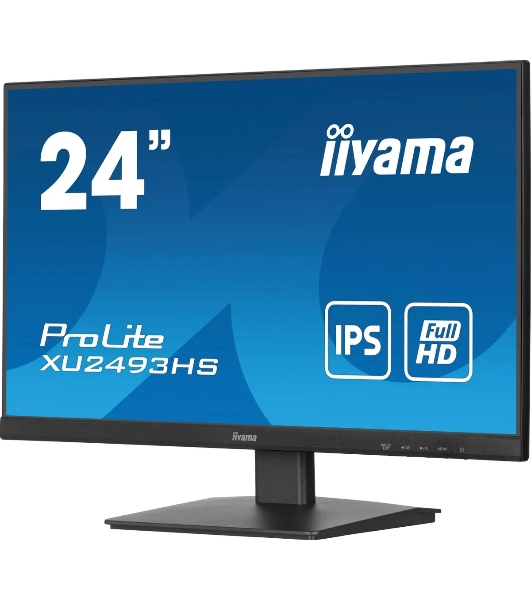 Монитор 23.8' Iiyama ProLite XU2493HS-B6 IPS 1920x1080, 100 Гц, 0.5 мс, 250 кд/м2, 1хHDMI, 1хDP, выход на наушники, черный