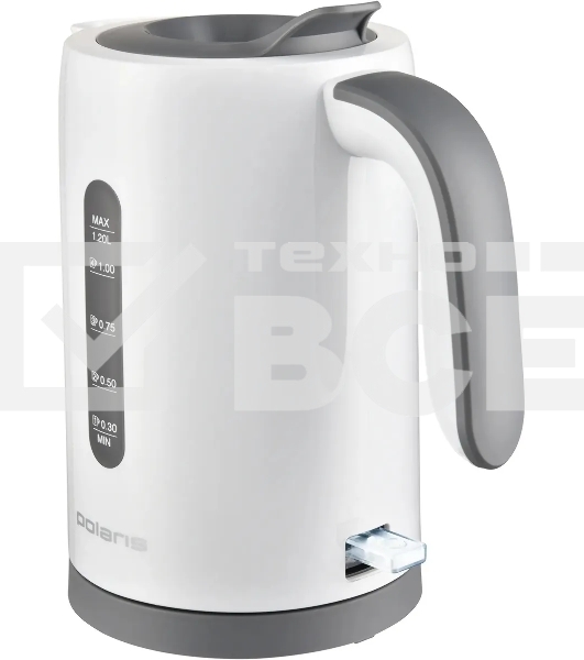 Чайник электрический Polaris PWK 1220C Water Way Pro 1.2л. 2200Вт белый корпус: пластик (PWK 1220C)