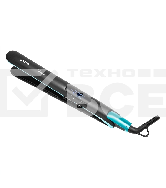 Выпрямитель Vitek VT-1335 58Вт черный/бирюзовыймакс.темп.:230С покрытие:керамико-турмалиновое