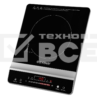 Плитка электрическая индукционного типа Endever Skyline IP-65, черный, мощность 1800 Вт, диаметр посуды 12-26 см, 10 режимов мощности, 5 шт/уп