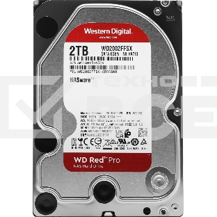 Жесткий диск WD Original SATA-III 2Tb WD2002FFSX NAS Red Pro (7200rpm) 64Mb 3.5