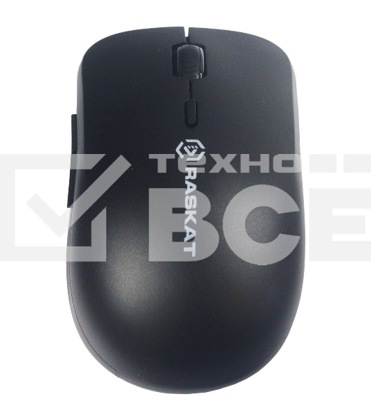 Мышь беспроводная Raskat M006W черный, 1600 dpi, радиоканал, USB, кнопки - 6