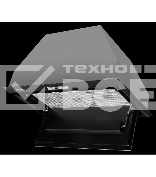 Вытяжка встраиваемая Kuppersberg Intro 60 Black черный, 54 см, 1500 куб. м/ч, 43 дБ