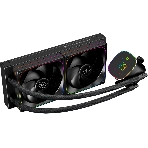 Система жидкостного охлаждения Thermalright Frozen Horizon 240 Digital (240мм, LED temp., Black, ARGB/Fans: 2x120мм, 68.9CFM, 28.2dBA, 2000RPM/Pump height 53.2мм, Rad thickness 27мм/S: 1700, 1200, 1851, 115X, AM5, AM4), фото6