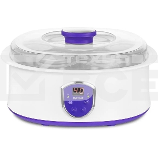 Йогуртница Kitfort КТ-2088-1 20Вт белый/фиолетовый