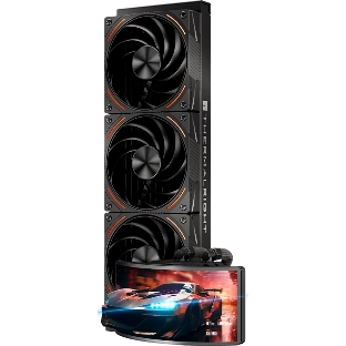 Система водяного охлаждения Thermalright Rainbow Vision 360 Turbo Soc-AM5/AM4/1200/1700/1851 черный 4-pin 28.1dB Al LCD Ret (R-VISION-TURBO-360-BL-ARGB)