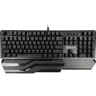 Клавиатура проводная A4 B975 механическая черный USB Gamer LED (подставка для запястий)