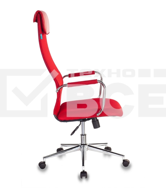 Кресло руководителя Бюрократ KB-9N/R/TW-97N красный TW-01 TW-11 сетка крестовина хром