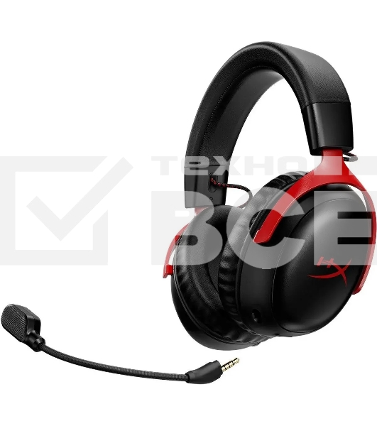 Наушники с микрофоном HyperX Cloud III черный/красный мониторные Radio оголовье (77Z46AA)