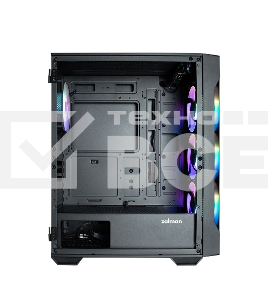 Компьютерный корпус MidiTower Zalman I3 NEO TG Black (ATX, front mesh, TG window, USB2.0 x1, USB3.0x2, 4x120mm RGB fan, без БП) (I3 NEO TG Black)