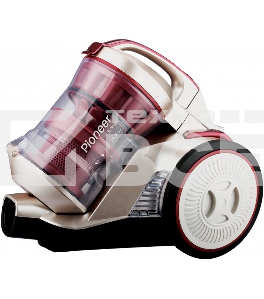 Пылесос Pioneer VC325C красный/золотой, 380/2000 Вт, уборка сухая, пылесборник контейнер 2 л