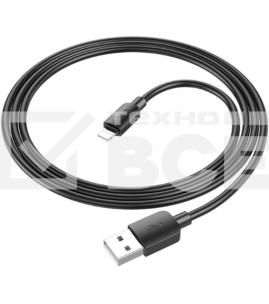 Кабель Hoco X96 Hyper iP USB (m)-Lightning (m) 1м черный коробка