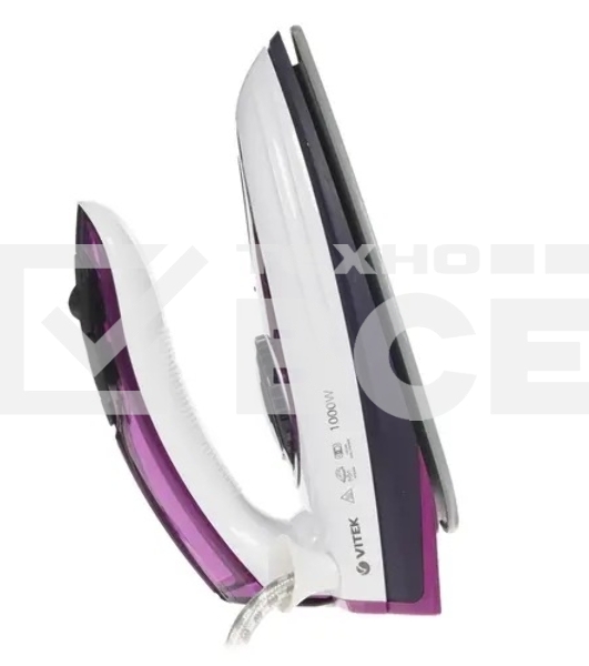 Утюг дорожный Vitek VT-8305 1000Вт белый/фиолетовый
