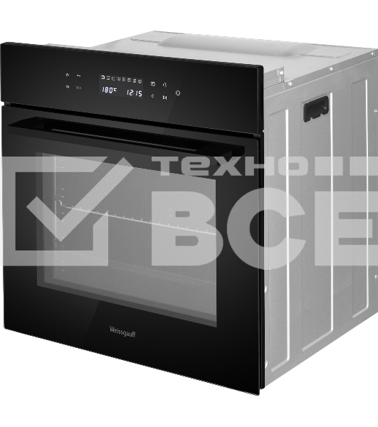 Духовой шкаф электрический встраиваемый Weissgauff EOV 695 PDB черный