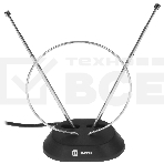 Телевизионная антенна Harper ADVB-2111 (комнатная, пассивная;DVB-T2; VHF / UHF (174–230 MHz, 470-862 MHz); 20 dB; 75; 3dB; 1 м), фото 1