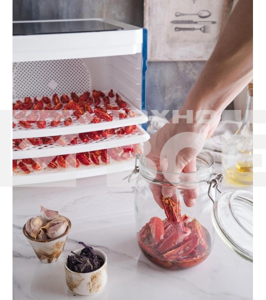 Сушилка для овощей и фруктов StarWind SFD6430, синий, 6 поддонов