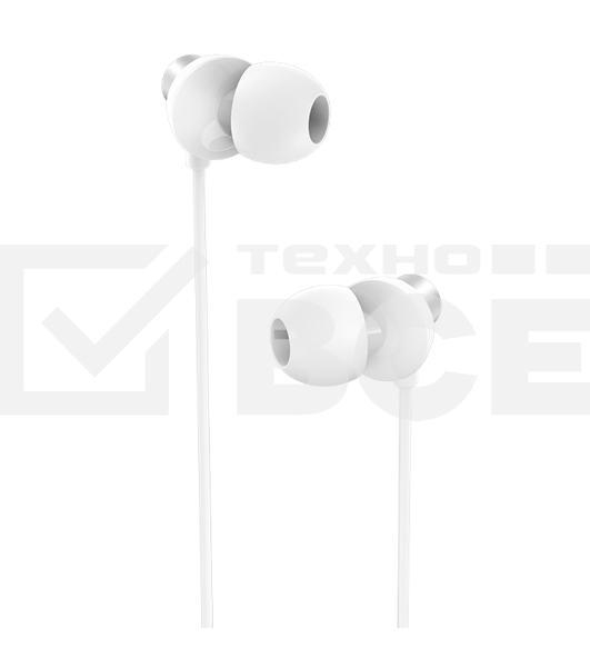 Проводные наушники BOROFONE (6931474709240) BM35 Farsighted серебро