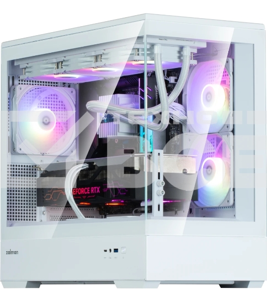 Компьютерный корпус ZALMAN P30 V2, MATX, белый, WINDOW, 2x3.5