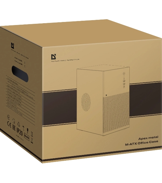 Компьютерный корпус Defender Apex Metal черный, mATX, USB3.0, USB1.1x2