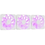 Вентилятор для корпуса ID-COOLING TF-12025-PRO-ARGb TRIO WHITE (3 pcs, 120мм, 1800rpm, 35.2 дБ, PWM 4-pin, ARGb, белый) (TF-12025-PRO-ARGb TRIO WHITE), фото 1