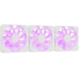 Вентилятор для корпуса ID-COOLING TF-12025-PRO-ARGb TRIO WHITE (3 pcs, 120мм, 1800rpm, 35.2 дБ, PWM 4-pin, ARGb, белый) (TF-12025-PRO-ARGb TRIO WHITE)