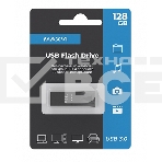 Флешка USB Maxvi MK2 Dark grey (FD128GbUSB30C10MK2), 128Gb, USB 3.0, R/W 30/10, серый, фото 1