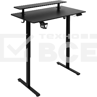 Игровой компьютерный стол Defender Alliance черн, 110x60, высота 72-117, полк 1