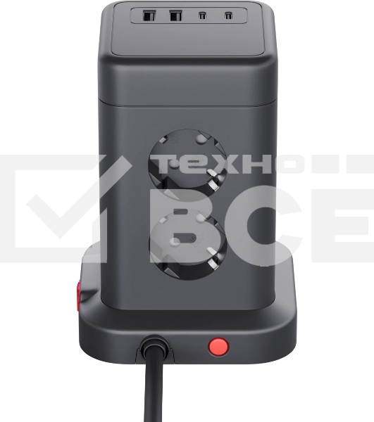 Сетевой фильтр Defender ILS 453 (3 м, 8 розеток, 2USB-A, 2USB-C)