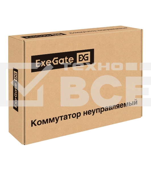 Коммутатор неуправляемый ExeGate EDGS-1016D (16-портовый гигабитный UTP 10/100/1000 Base-T, металлический корпус, с возможностью установки в стойку, с функцией энергосбережения (EEE))