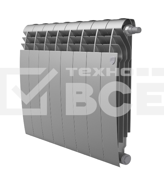 Радиатор Royal Thermo BiLiner 500 Silver Satin VR80 - 8 секц.