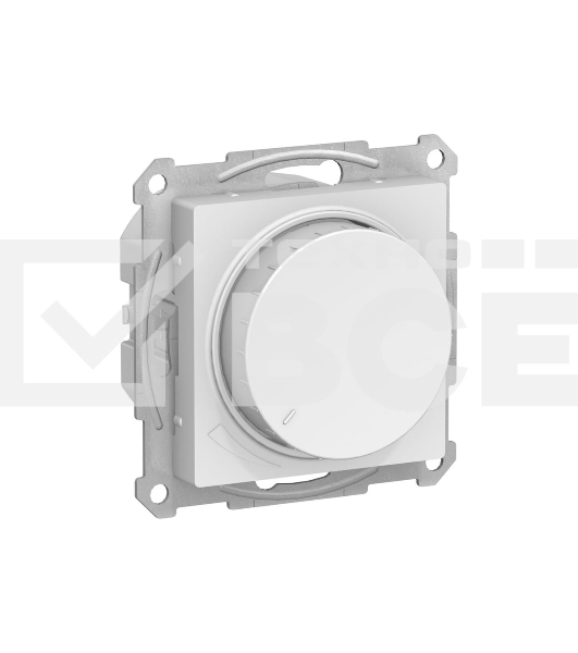 Светорегулятор AtlasDesign (диммер) повор-нажим. LED RC 400Вт мех. лотос SE ATN001323