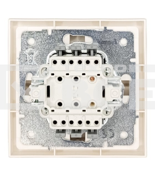 Выключатель 1-кл. с индик. СП ZIMA IP20 10А безвинт. зажим слон. кость LEZARD 704-9088-111QC
