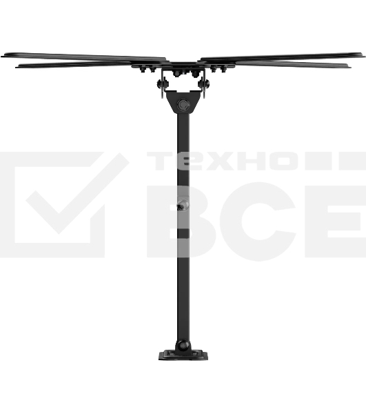 Кронштейн для телевизора Ultramounts UM958 черный 13'-55' макс.25кг настенный поворот и наклон